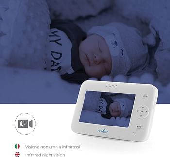 Nuvita Wireless Baby Monitor W Camera - White 3043