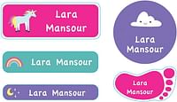 Essmak Unicorn Personalized School Labels For Kids | Customized School Labels | School Labels | School Label For Kids | Labels For Kids | Personalized School Labels | Customized School Labels