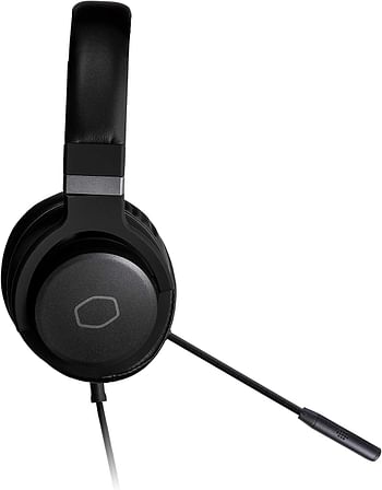 Cooler Master mh-751 mh751 2.0 gaming headset with plush, swiveled earcups, 40mm neodymium drivers, and omni-directional boom mic for pc, ps4, and xbox - black