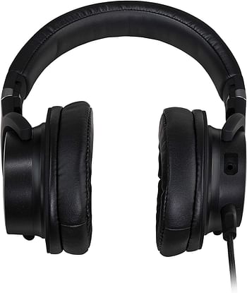 Cooler Master mh-751 mh751 2.0 gaming headset with plush, swiveled earcups, 40mm neodymium drivers, and omni-directional boom mic for pc, ps4, and xbox - black