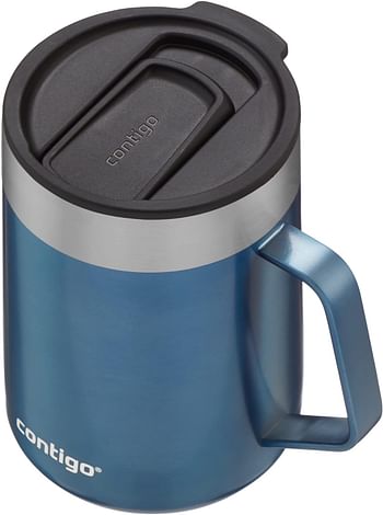 Contigo Streeterville Desk Mug SS 14 oz Blue Corn