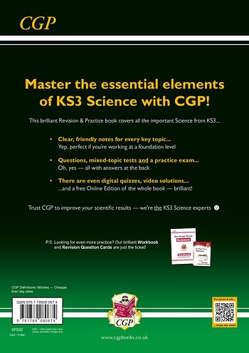 KS3 Science Complete Revision & Practice - Foundation (with Online Edition) Paperback