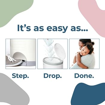 Dekor Plus Diaper Pail Refills | 2 Count | Most Economical Refill System | Quick & Easy to Replace | No Preset Bag Size – Use Only What You Need | Exclusive End-of-Liner Marking | Baby Powder Scent