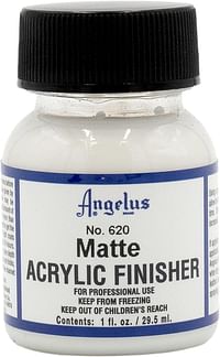 Angelus 620 Matte Acrylic Finisher, Clear,1 Fl Oz (Pack of 1),620-01-000