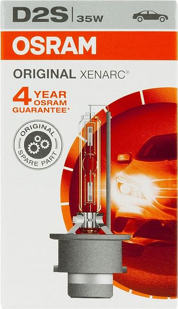 OSRAM XENARC® ORIGINAL, D2S, xenon headlight lamp, Hid Xenon Burner, Discharge Lamp, Oem Quality, 66240, Carton folding box (1 lamp)