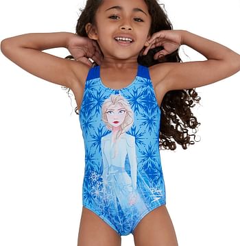 Speedo Girl's Disney Frozen 2 "Elsa" Digital Placement Swimsuit