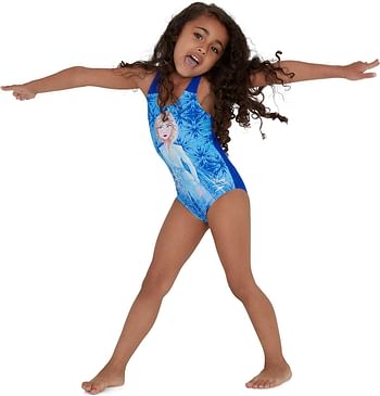 بدلة السباحة ذات الوضع الرقمي للفتيات من سبيدو ديزني فروزن 2 "إلسا".