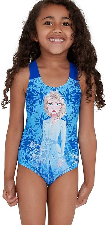 Speedo Girl's Disney Frozen 2 "Elsa" Digital Placement Swimsuit