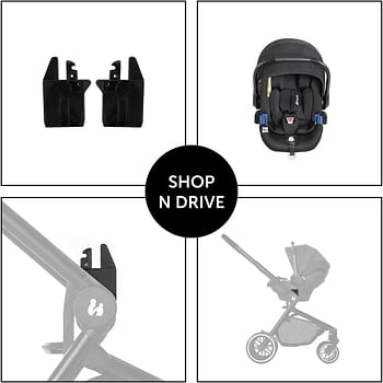 Hauck Baby Car Seat Adaptor for Move So Simply and Comfort Fix or Select Baby Pushchair or Hauck infant car seats, 1 Pair Black