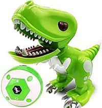 Remote Control Robot Dinosaur Toys, Electronic Dinosaur for Kids, with Gesture Sensors, Glowing Eyes, Walking, Turning, With Sound Affects, Remote Control Dinosaur Toys for Boys and Girls (Green)
