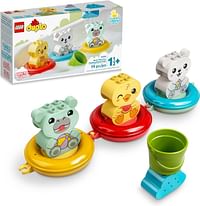 LEGO-DUPLO Bath Time Fun: Floating Animal Train 10965 Bath Toy for Babies and Toddlers 1.5-3 Years Old with Duck Hippo and Polar Bear Bathtub Water Toys Easy to Clean