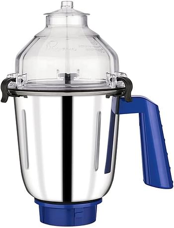 Bajaj Rex 750W Mixer Grinder, White/Blue