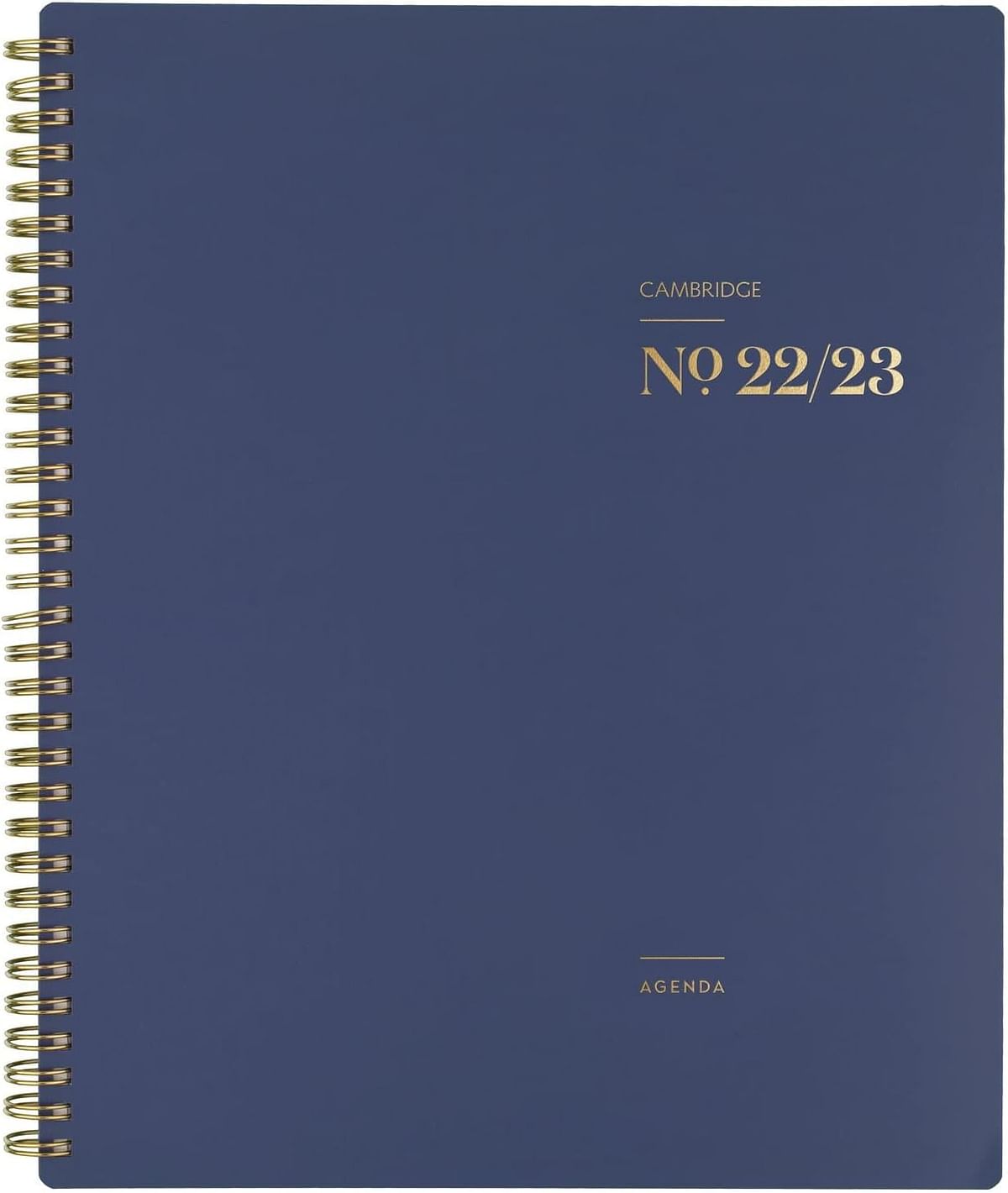 Cambridge 2022-2023 Planner Weekly & Monthly Academic 8-1/2" x 11" Large WorkStyle Classic 1606-905A-58 - Navy