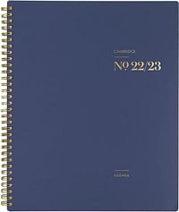 Cambridge 2022-2023 Planner Weekly & Monthly Academic 8-1/2" x 11" Large WorkStyle Classic 1606-905A-58 - Navy