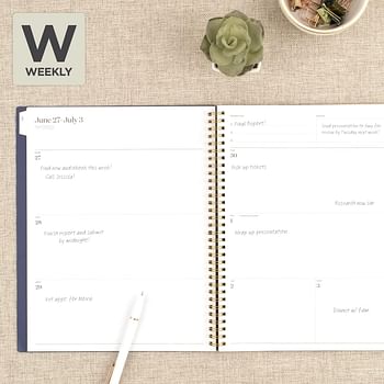 Cambridge 2022-2023 Planner Weekly & Monthly Academic 8-1/2" x 11" Large WorkStyle Classic 1606-905A-58 - Navy