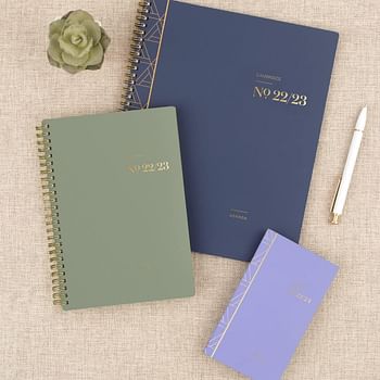 Cambridge 2022-2023 Planner Weekly & Monthly Academic 8-1/2" x 11" Large WorkStyle Classic 1606-905A-58 - Navy