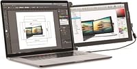 Lexibook x Mobile Pixels -Trio Max 14" Portable Monitor for Laptops - Full HD IPS 1080P PC & Mac Compatible USB A/Type-C Dual Display with Rotation Work from Home TRIOMAX