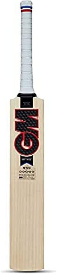 GM Mythos 909 English Willow Professional Cricket Bat for Men and Boys | Free cover | Ready to Play | Lightweight | Harrow