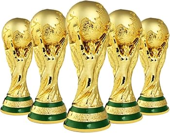 MQQYLBHDS Golden Resin Football Trophy Replica (Color: 36CM)