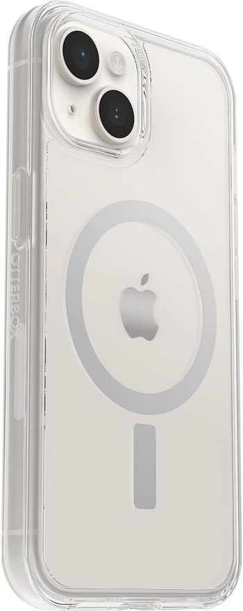 OtterBox Symmetry+ Clear Case for iPhone 14/iPhone 13 for MagSafe, Shockproof, Drop proof, Protective Thin Case, 3x Tested to Military Standard, Antimicrobial Protection, Clear