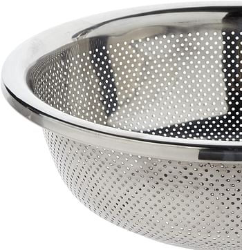 RAJ STAINLESS STEEL DELUXE COLANDER, 50 CM , SILVER, MBC050, Food Strainer , Rice Strainer , Fruit & Vegetables Strainer