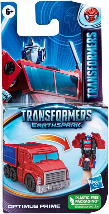 Transformers Toys EarthSpark Tacticon Optimus Prime Action Figure, 2.5-Inch, Robot Toys for Kids Ages 6 and Up