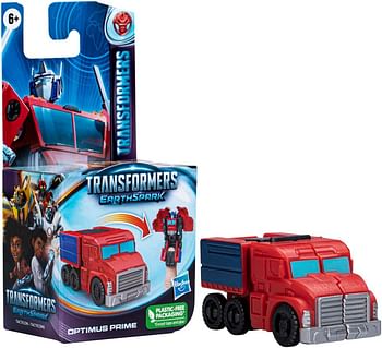 Transformers Toys EarthSpark Tacticon Optimus Prime Action Figure, 2.5-Inch, Robot Toys for Kids Ages 6 and Up