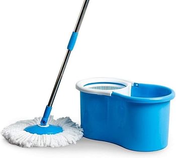 Esqube Elegant 360° Spin Mop Bucket Set - Blue