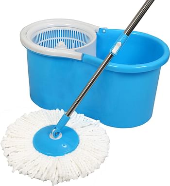 Esqube Elegant 360° Spin Mop Bucket Set - Blue