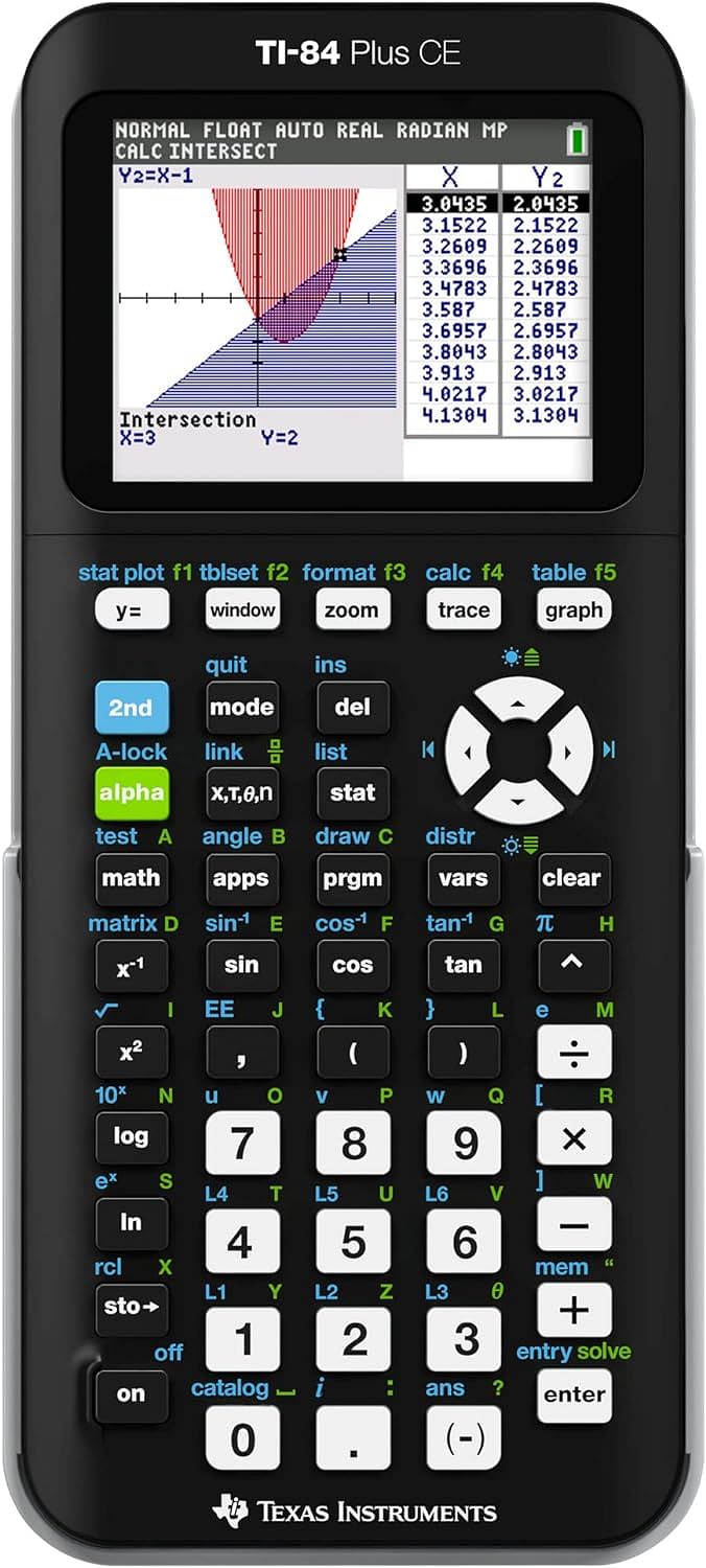 Texas Instruments (TI-84 Plus CE) Graphics Calculator Black