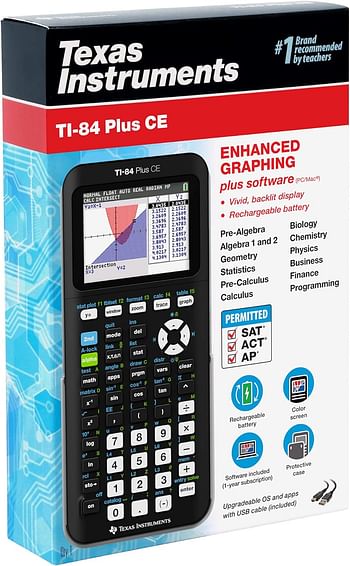 Texas Instruments (TI-84 Plus CE) Graphics Calculator Black