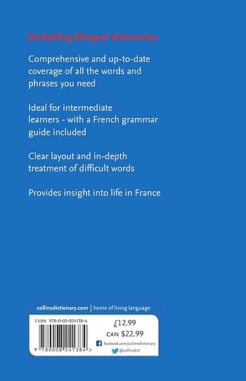 French Dictionary and Grammar: Two Books in One Paperback – Big Book, 3 May 2018 French edition  by Collins Dictionaries (Author)