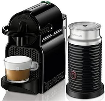 Nespresso Inissia D40 Black Bundle Coffee Machine/Classic/Black/0.7 Liters