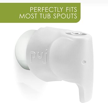 Puj Snug Tap Cover – Baby Bath time Safe Accessories, Child Bathroom Safety and Protection, BPA Free PVC Free White