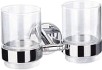 KLUDI RAK CALIBER Brass Double Tumbler Holder with Two Glasses (TWO GLASSES) - RAK21014