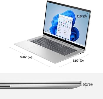 HP Envy x360 14-ES0013 2-IN-1 Core™ i5-1335U 512GB SSD 8GB 14" (1920x1080) TOUCHSCREEN WIN11 NATURAL SILVER Backlit Keyboard