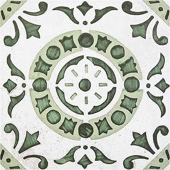 Achim Home Furnishings RTFTV60220 Retro 12x12 Self Adhesive Vinyl Floor Tile Medallion-20 Tiles/20 sq. ft, Green Medallion