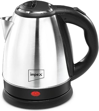 Impex STEAMER 1501 1.5 Liter Stainless steel Electric Kettle 1500 Watts Silver