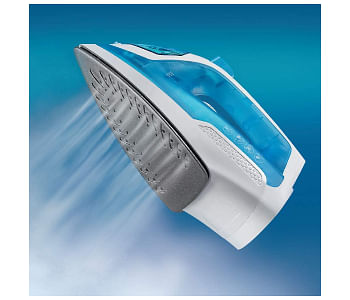 Impex Steam IBS 403 Iron Box with Ceramic Coated Plate and Water Spray Function White-Blue