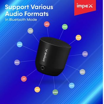 Impex Rechargeable Multimedia Bluetooth Speaker BTS2013 Black