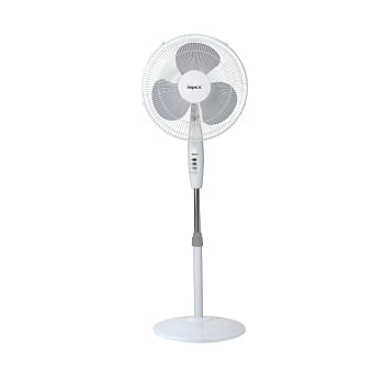 Impex 3-Blade Pedestal Fan 55.0 W PF 7501 White/Black