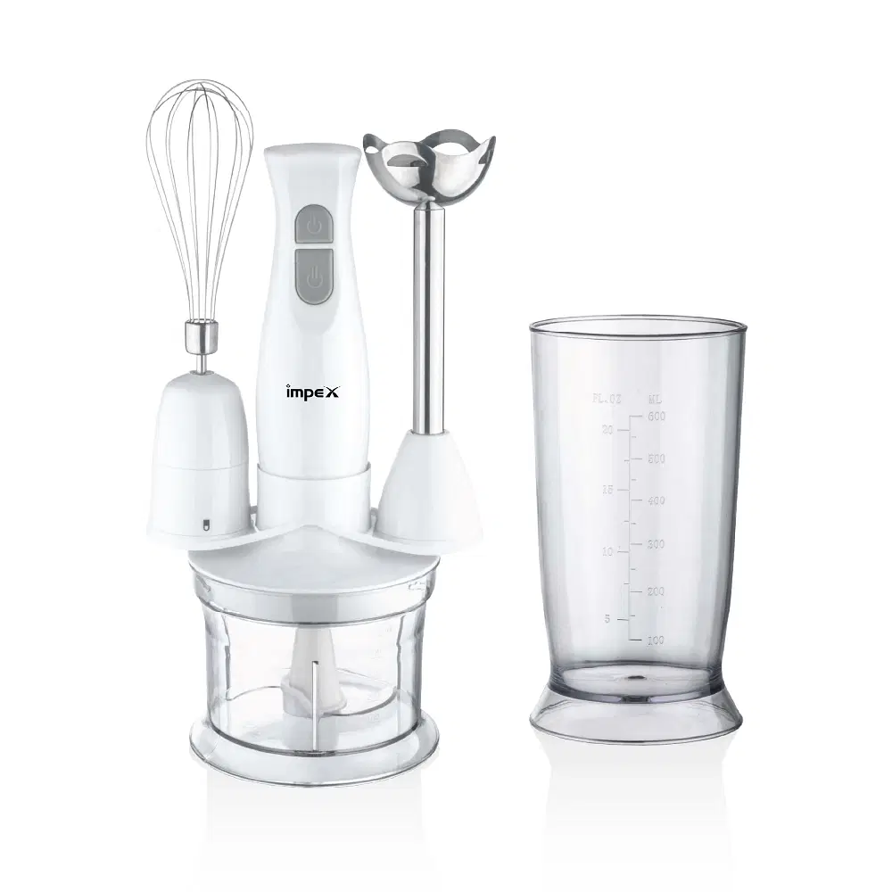 Impex Hand Blender Set 500.0 ml 300.0 W HB 3207 White/Silver