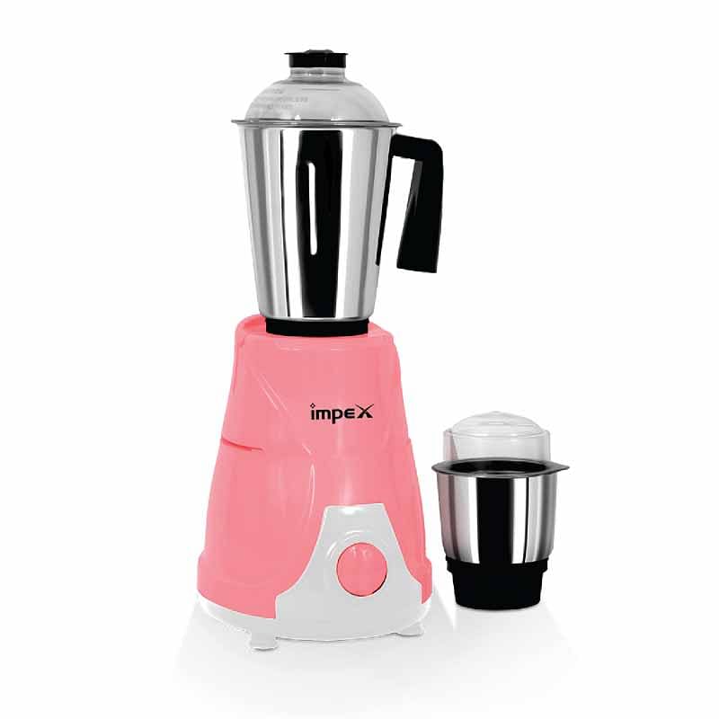 Impex 2 In 1 Blender Mixer Grinder And Juicer Stainless Steel Jar 600.0 W BL 319 B Pink