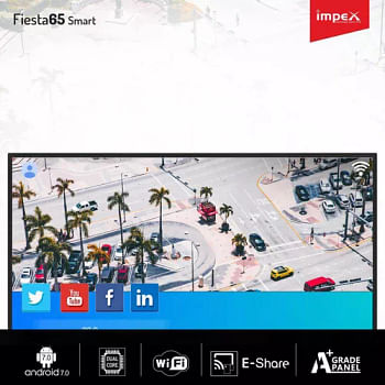 Impex 65-Inch  Fiesta Ultra HD 4K Smart LED TV Black
