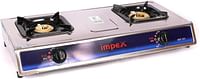 Impex 2-Burner Stainless Steel Gas Stove IGS 121 Silver/Black/Red