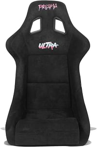 NRG Innovations NRG-FRP-302BK-ULTRA Universal Fixed Back Bucket Racing Seat for 6-Point Harnesses, Size L, Black Seat Cover