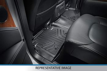 MaXLiner Custom Fit Floor Mats 2 Row Liner Set Black Compatible With 2016-2018 Hyundai Tucson