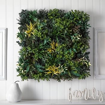 Nearly Natural Greens & Fern Artificial Living Wall, 3 model: 6406