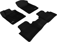 3D MAXpider L1NS03001509 Complete Set Custom Fit All-Weather Floor Mat for Select Nissan Maxima Models - Kagu Rubber (Black)