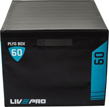 LIVEUP Soft Plyo Metric Boxes Size-60 Blck Lp8151-Xl @Fs